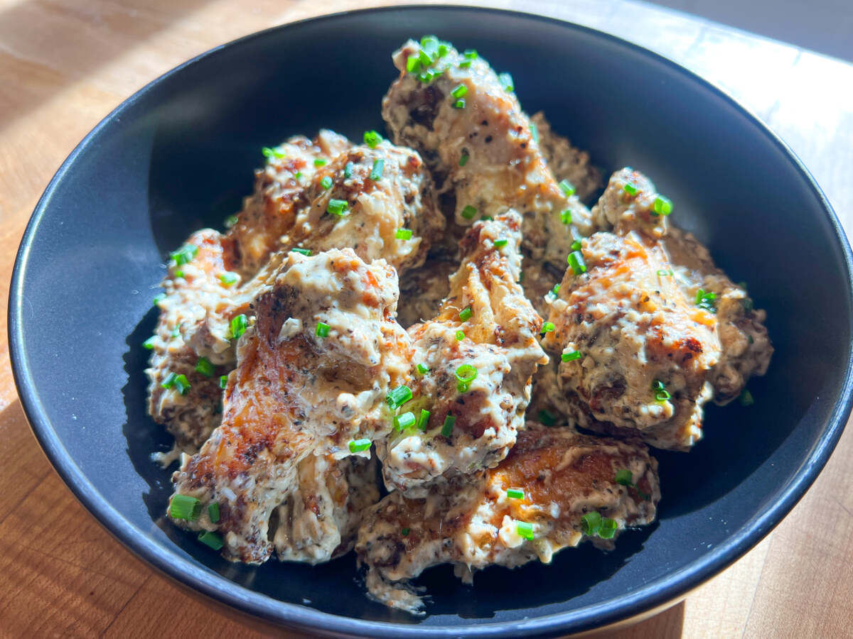 Air Fryer Alfredo Wings