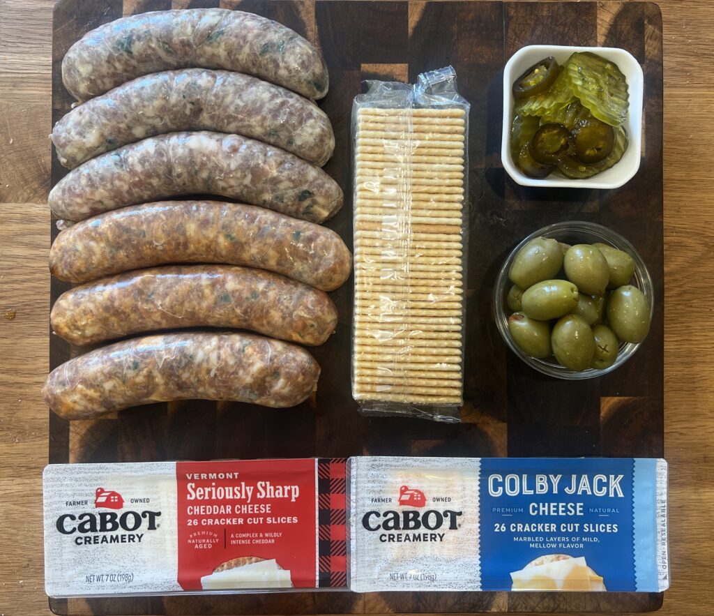 Ingredients pork and cheese