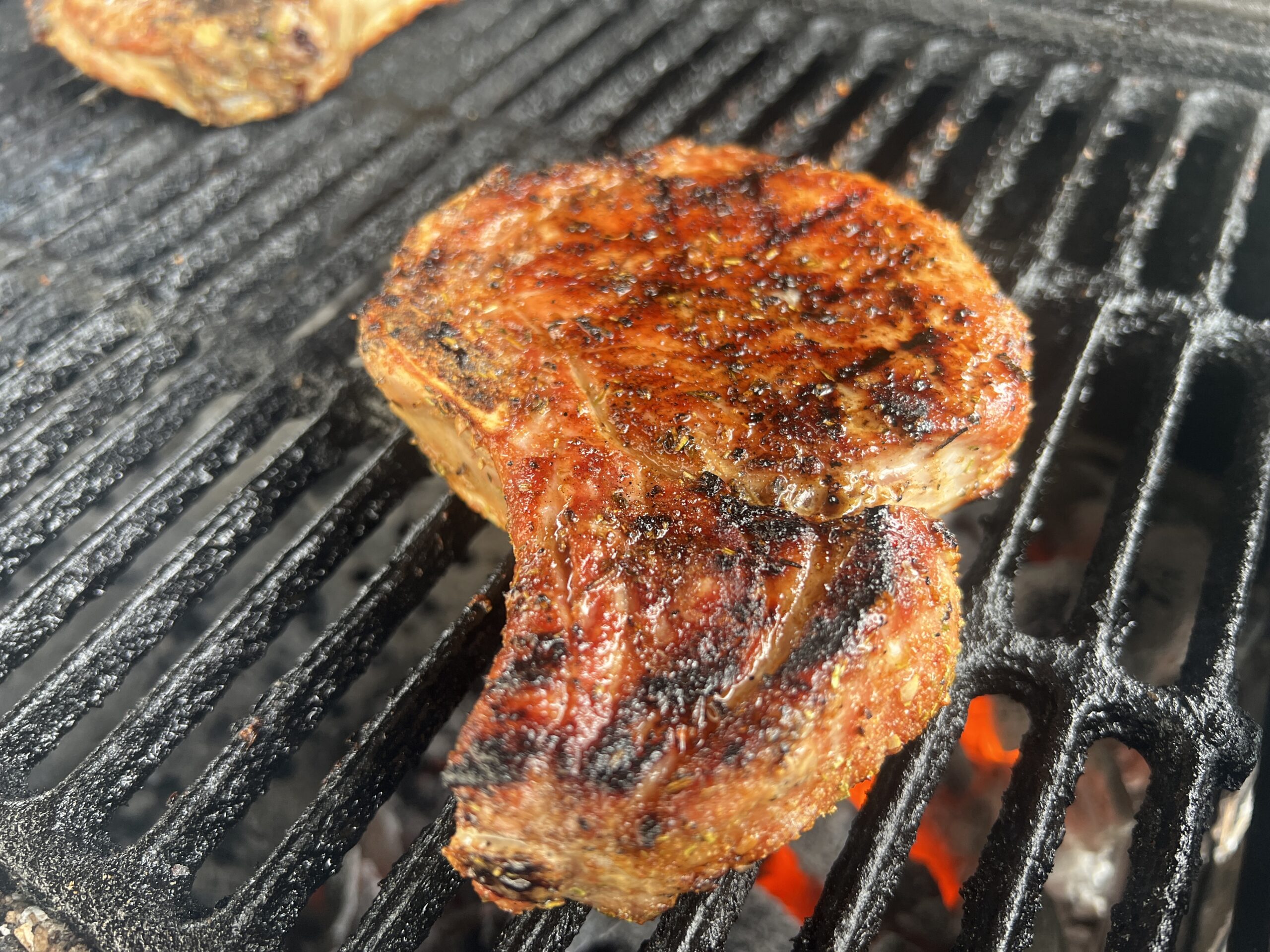 Grilled pork chops 