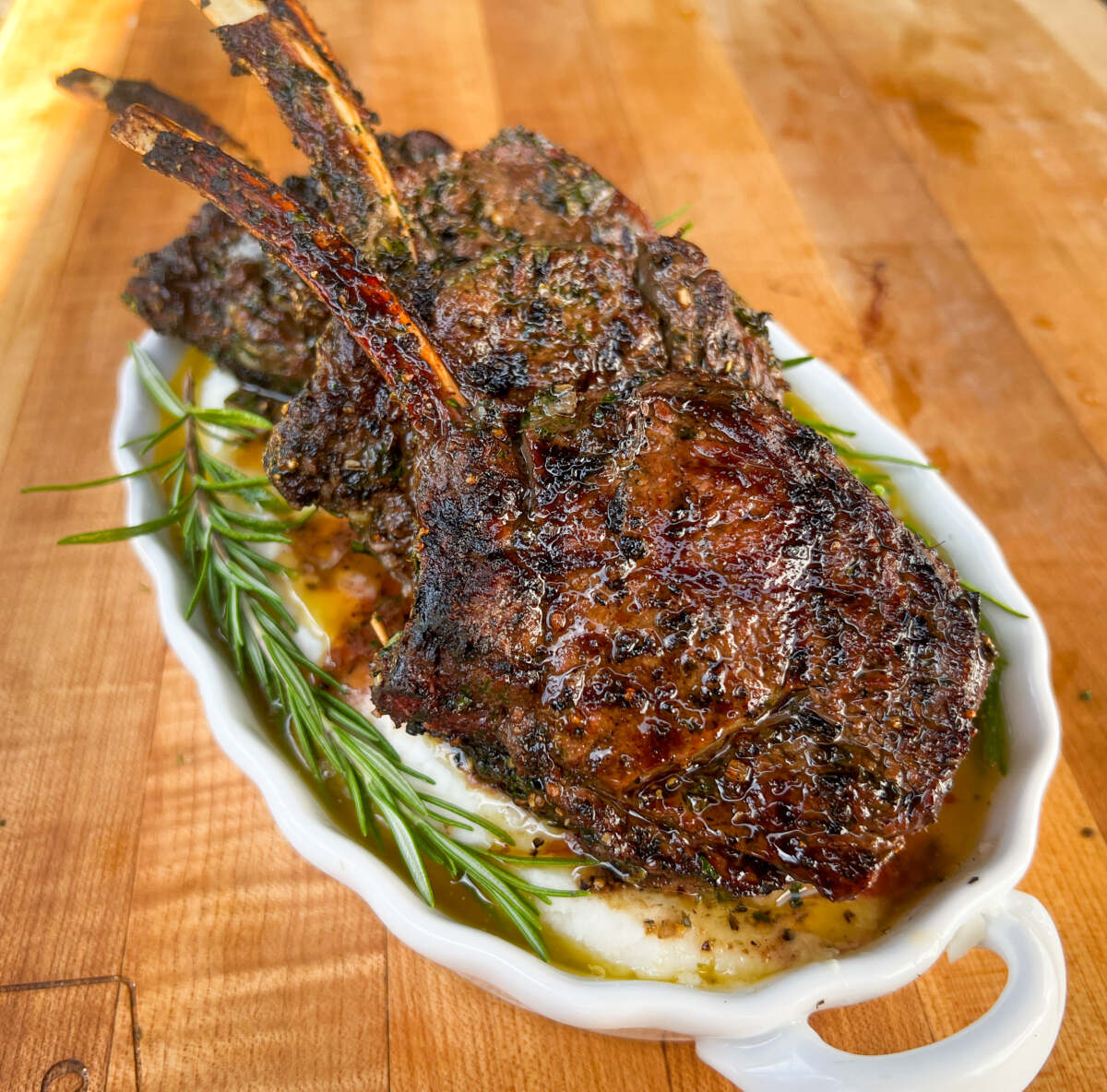 Grilled Venison Rack