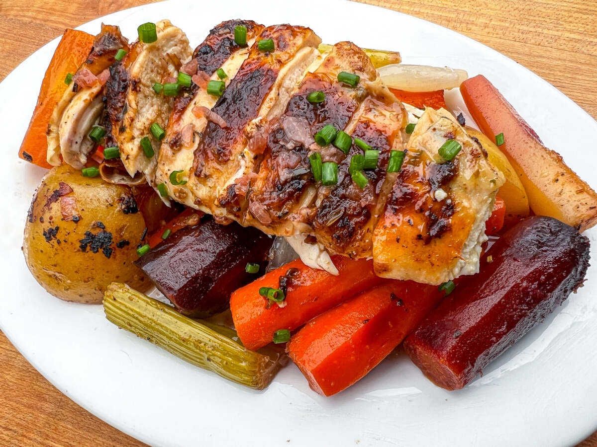 Dutch Oven Roasted Chicken