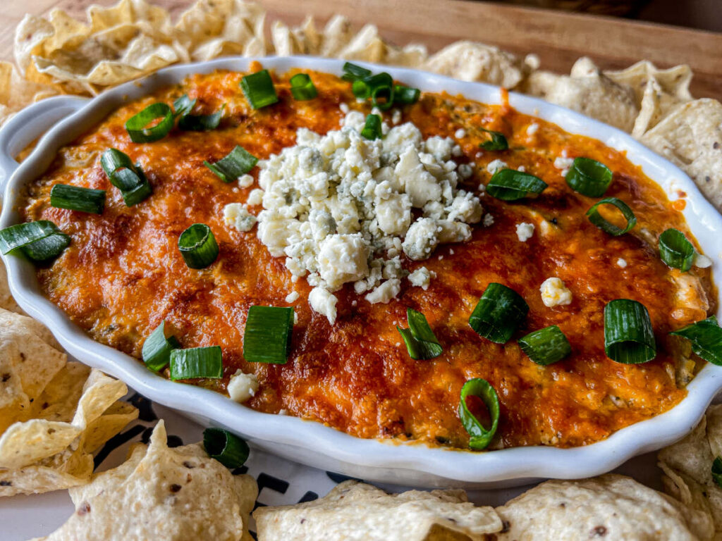 Smoked Buffalo Chicken Dip 
