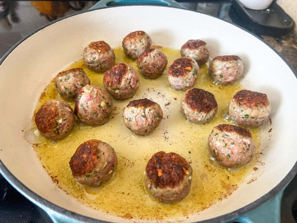 Seared Meatballs 