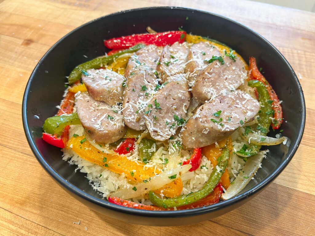 Sheet Pan Sausage & Peppers