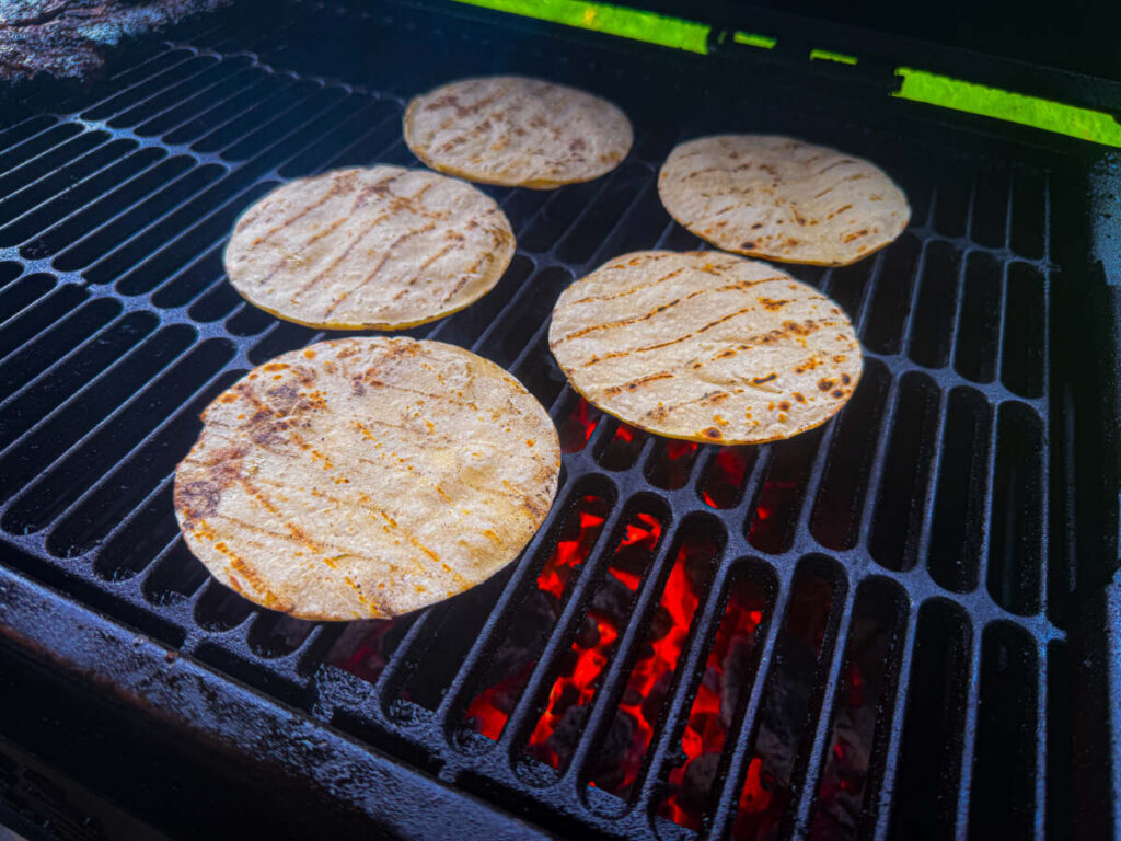 toasted tortillas
